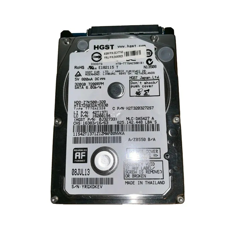 Lenovo Laptop Hard Drive - 04X0923
