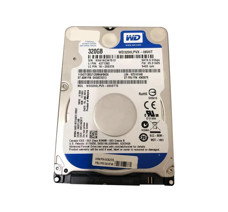 Lenovo Laptop Hard Drive - 04X4748