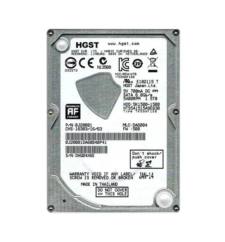 Hitachi Laptop Hard Drive - 0J28001