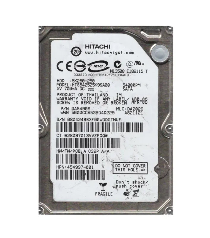 Hitachi Laptop Hard Drive - 0A54906