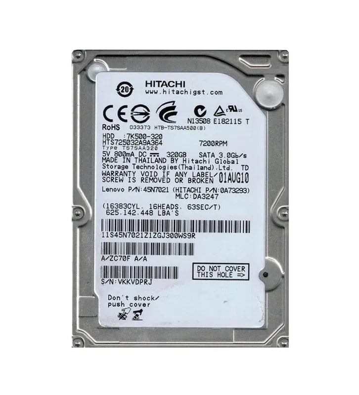 Hitachi Laptop Hard Drive - 0A73293
