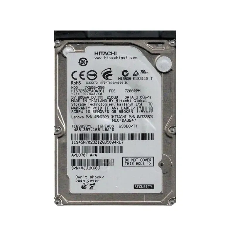 Hitachi Laptop Hard Drive - 0A73352