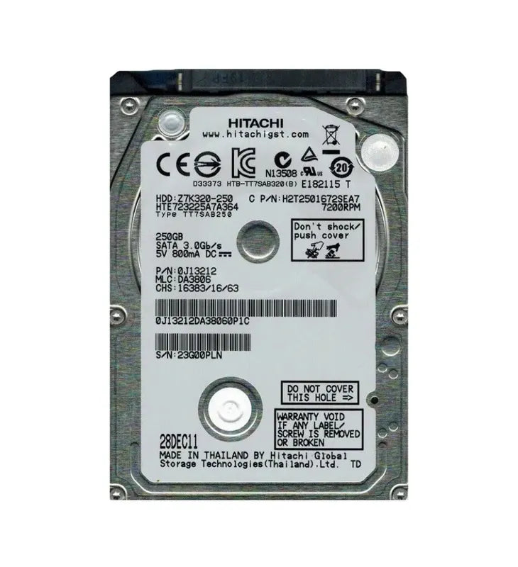 Hitachi Laptop Hard Drive - 0J13655