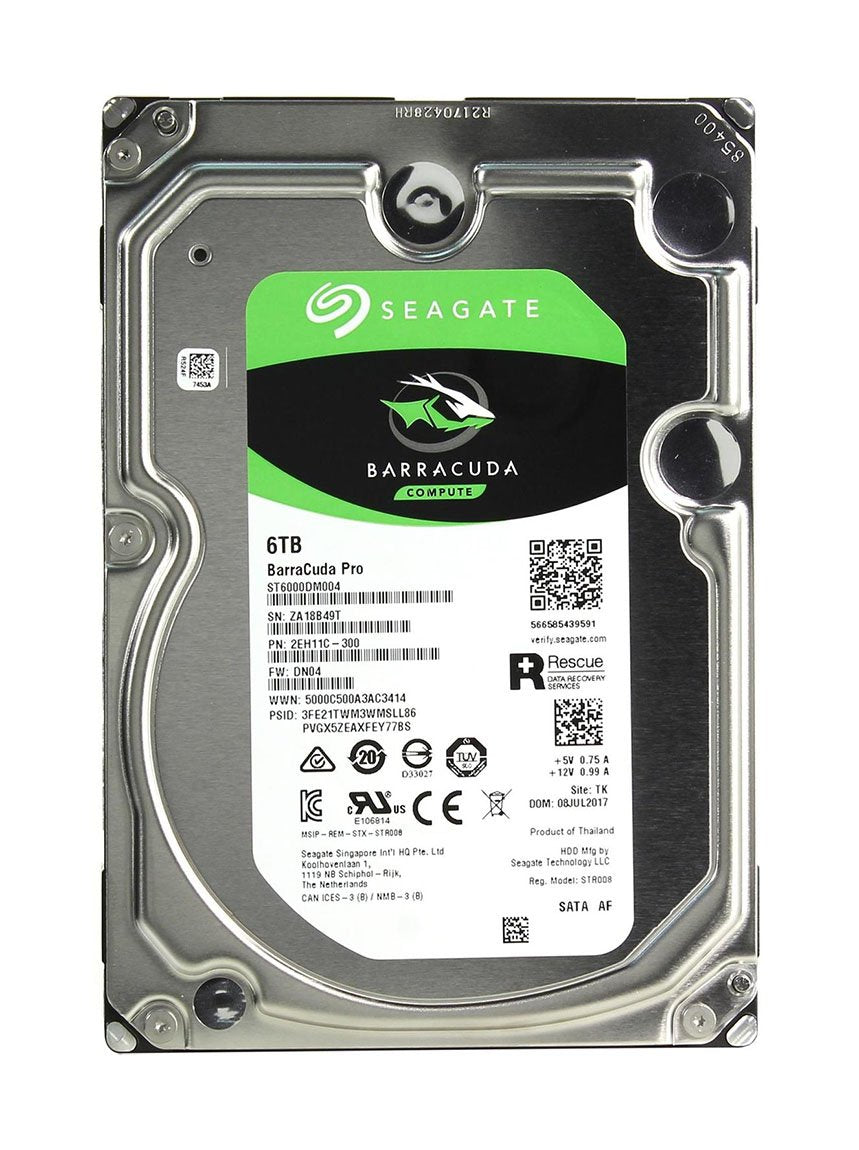 Seagate BarraCuda Pro Compute 6TB Server Hard Drive - 2EH11C-300
