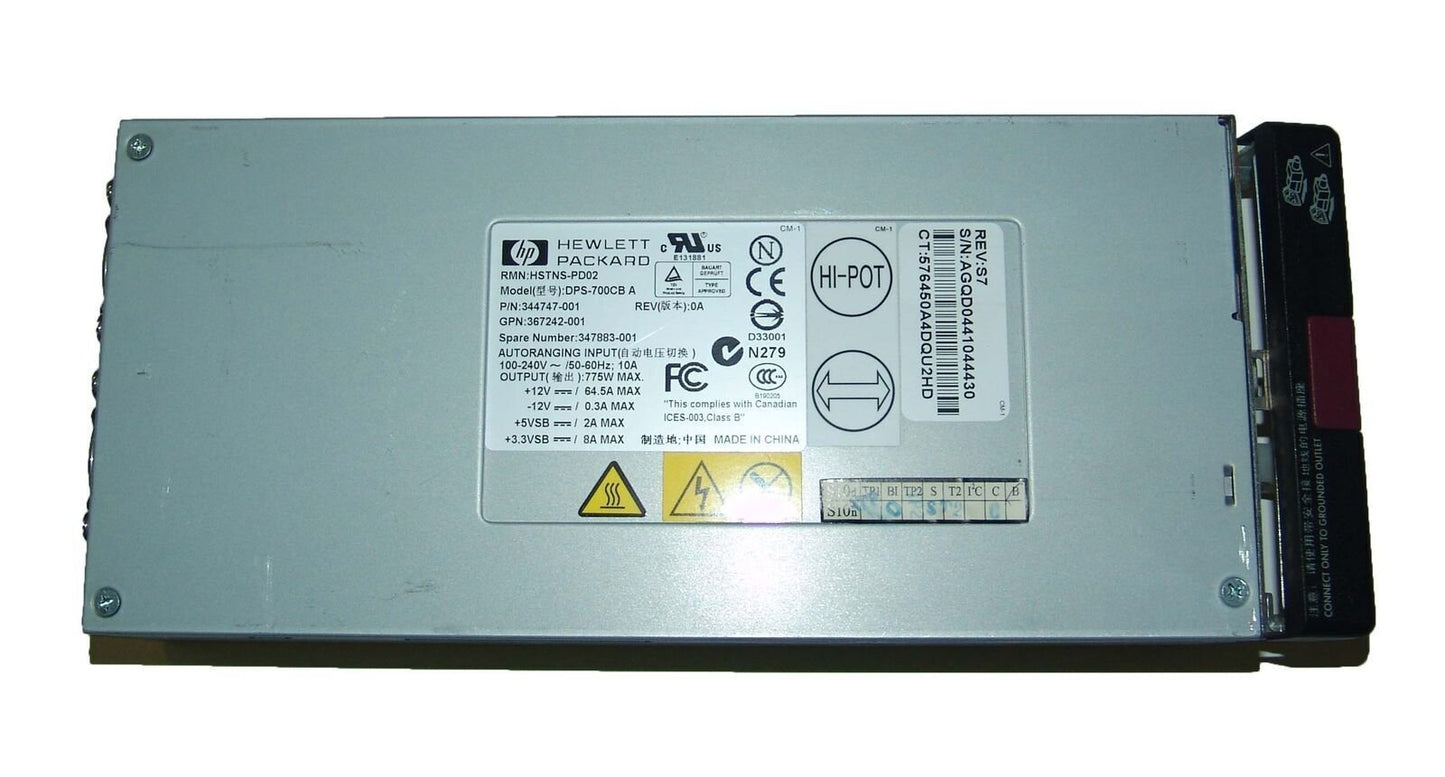 HPE 775-Watts Power Supply - 369242-001