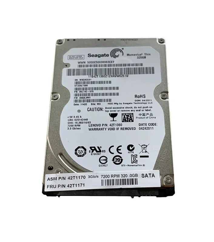 Lenovo Laptop Hard Drive - 42T1171