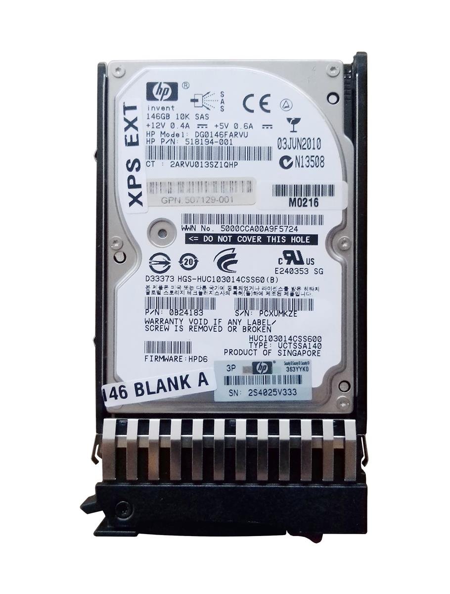 HP 146GB Server Hard Drive - 518194-001