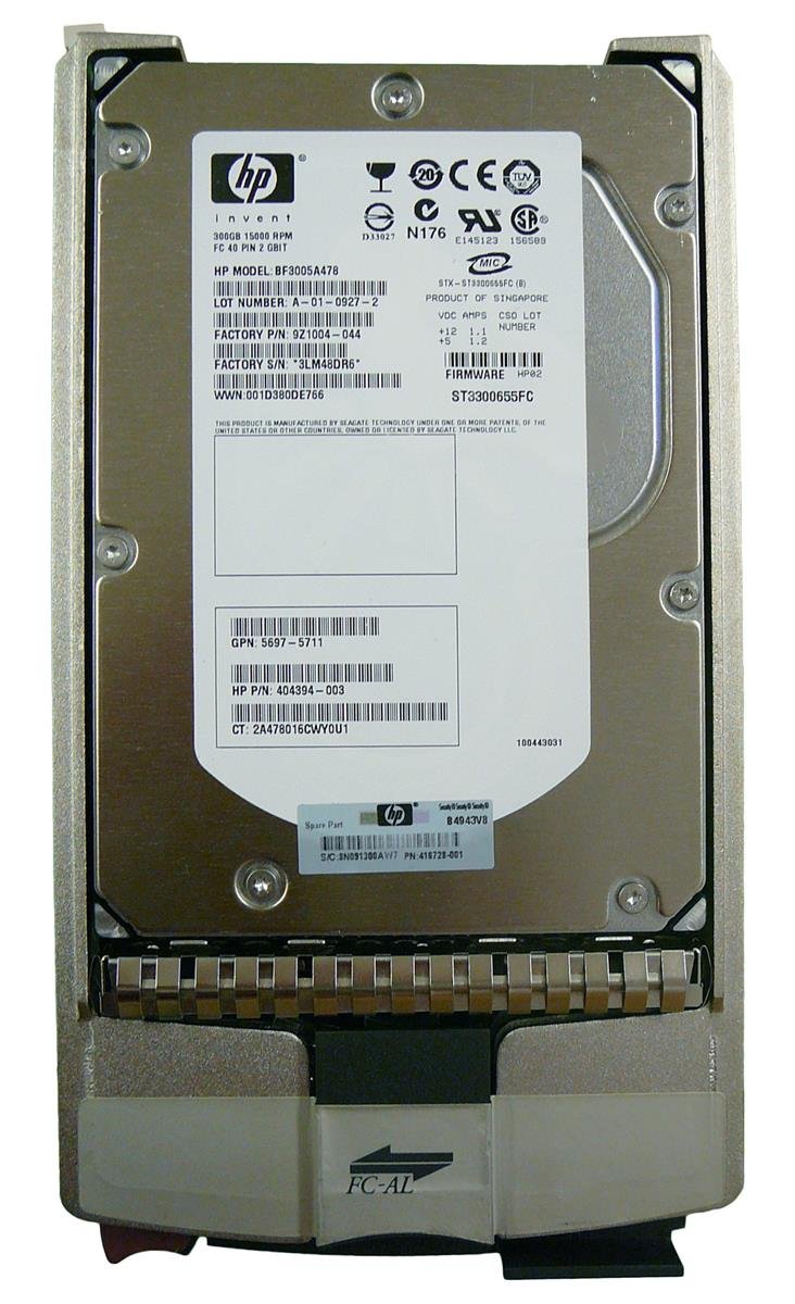 HP 300GB Server Hard Drive - 5697-5711