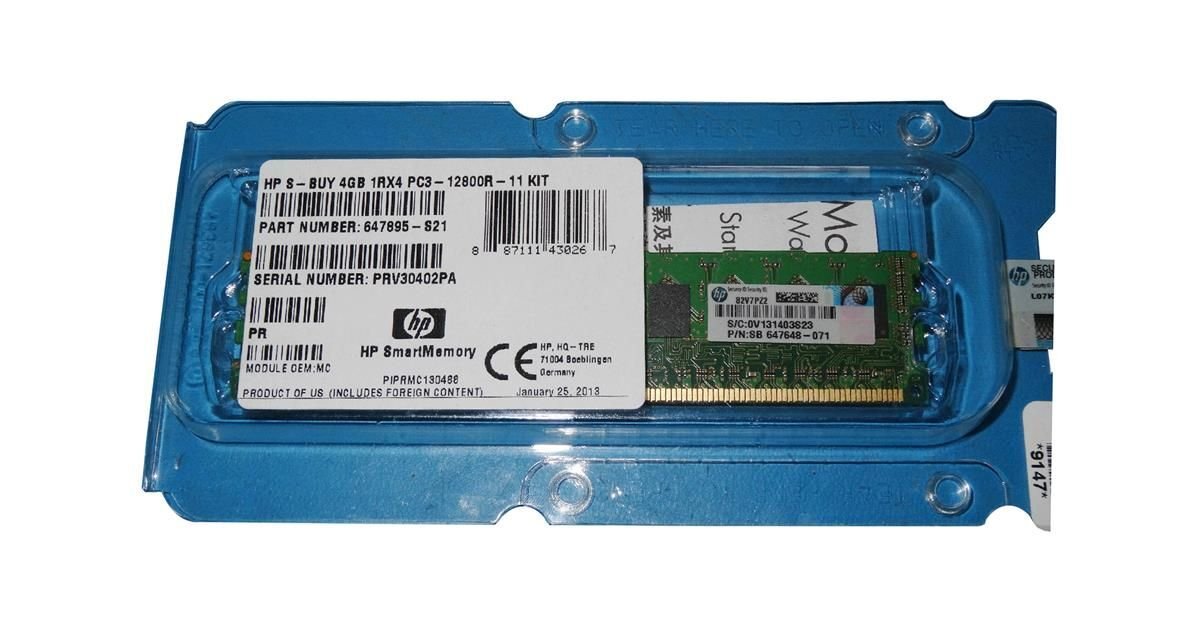 HP 4GB Server Memory Module - 647895-S21
