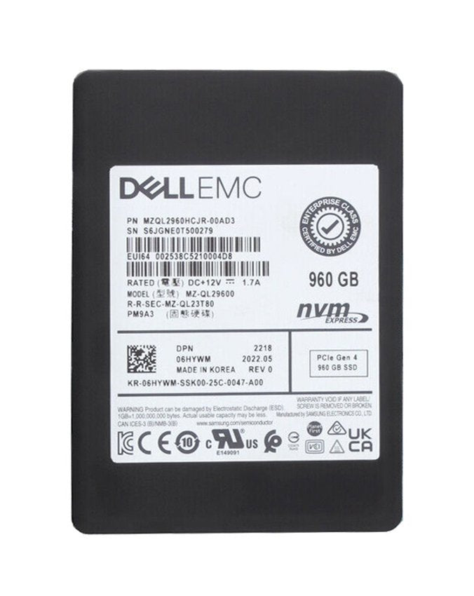 Dell EMC 960GB PCI Express Solid State Drive (SSD) - 06HYWM