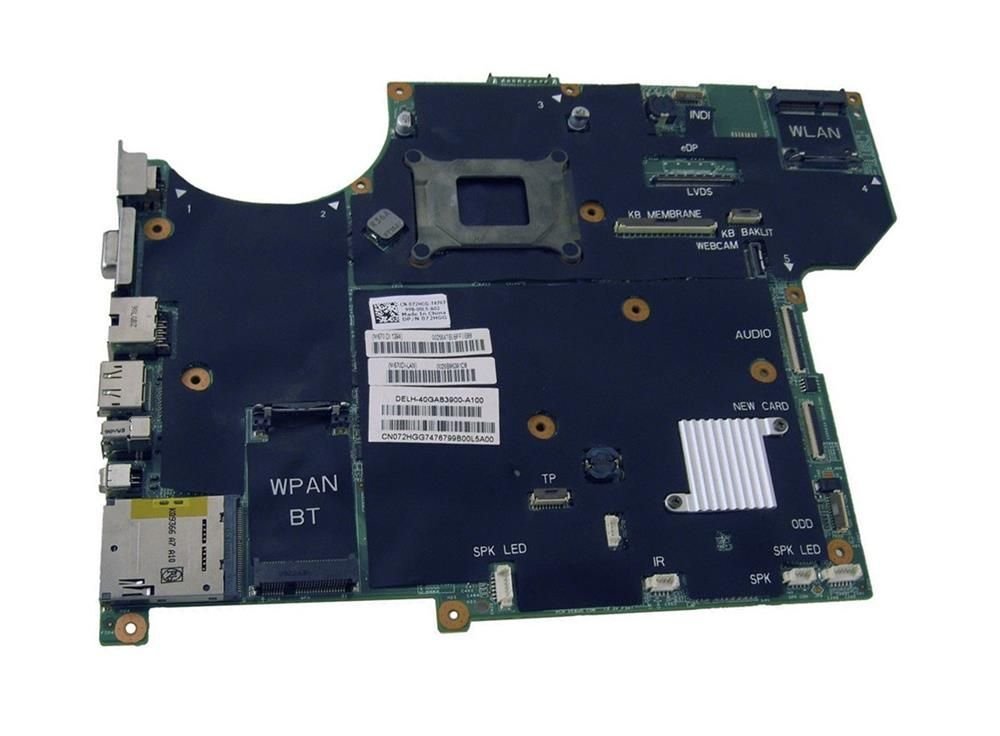 Dell Laptop Motherboard - 72HGG