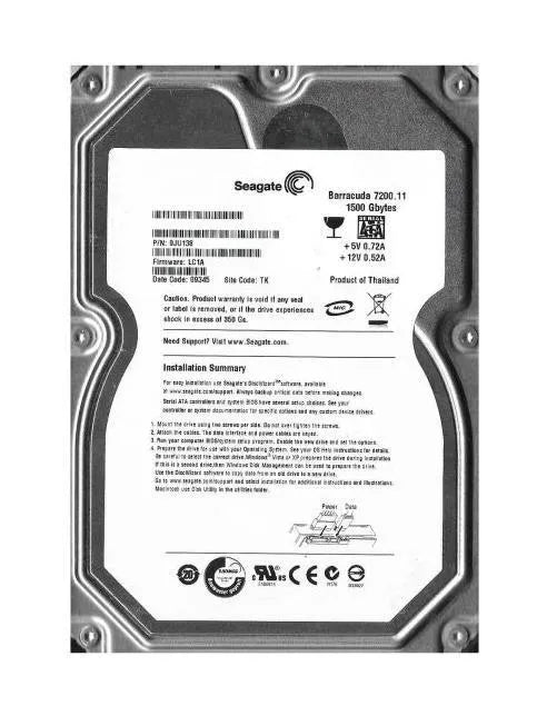 Seagate Desktop Hard Drive - 9JU138-034