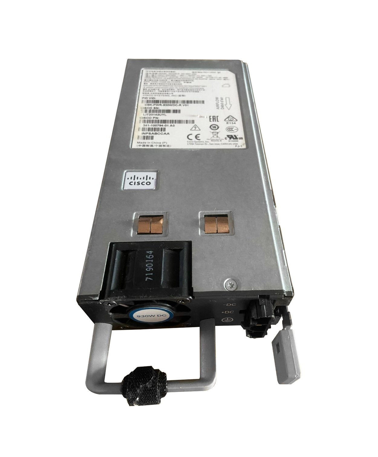 Cisco 930-Watts DC Power Supply - C9K-PWR-930WDC-R