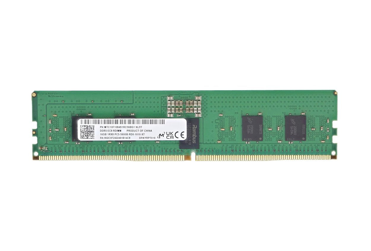 Micron 16GB 5600MHz DDR5 Memory Module - MTC10F1084S1RC56BG1