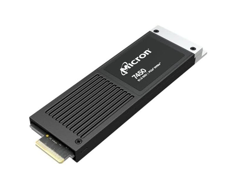Micron 7450 Pro 7.68TB PCIe 4.0 x4 E1.S Solid State Drive (SSD) - MTFDKCE7T6TFR-1BC15ABYY