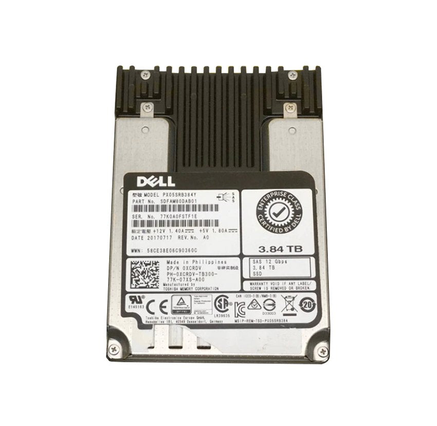 Toshiba PX05SRB 3.84TB SAS 12Gb/s Solid State Drive (SSD) - PX05SRB384Y