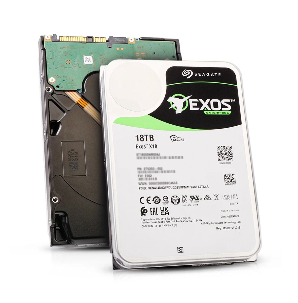 Seagate Exos X18 18TB SATA 6Gb/s 3.5-inch Hard Drive - ST18000NM000J
