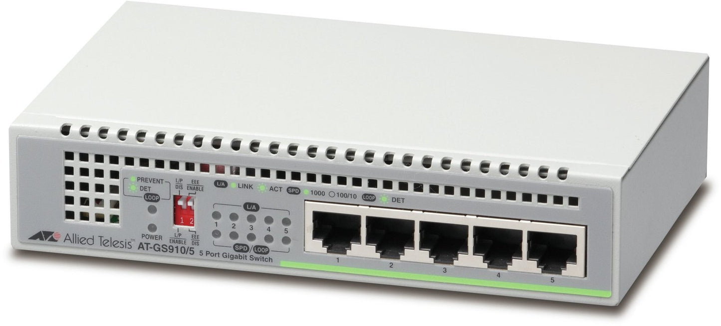 Allied Telesis CentreCOM Network Switch - AT-GS910/5-10