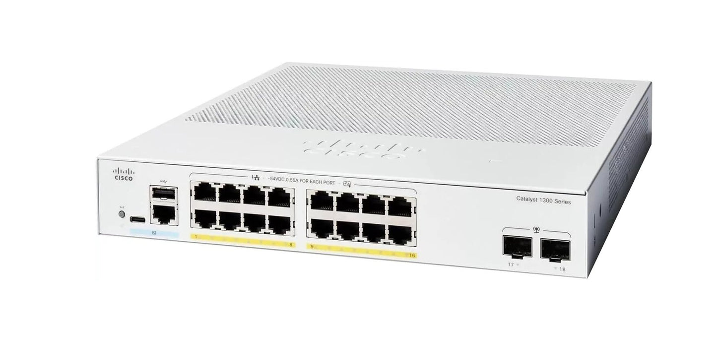 Cisco Catalyst 1300 Network Switch - C1300-16T-2G