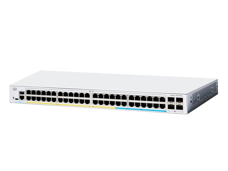 Cisco Catalyst 1300 48-Port Gigabit PoE+ Network Switch - C1300-48FP-4X