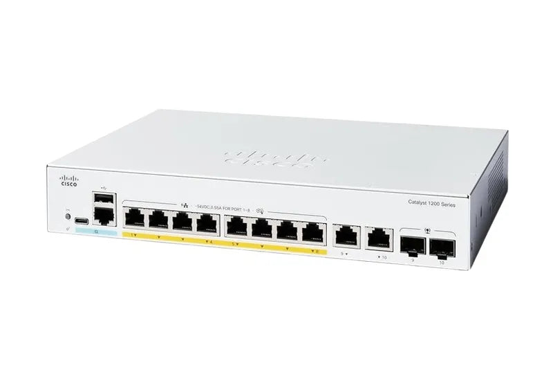 Cisco Catalyst 1300 8-Port Netwrok Switch - C1300-8T-E-2G
