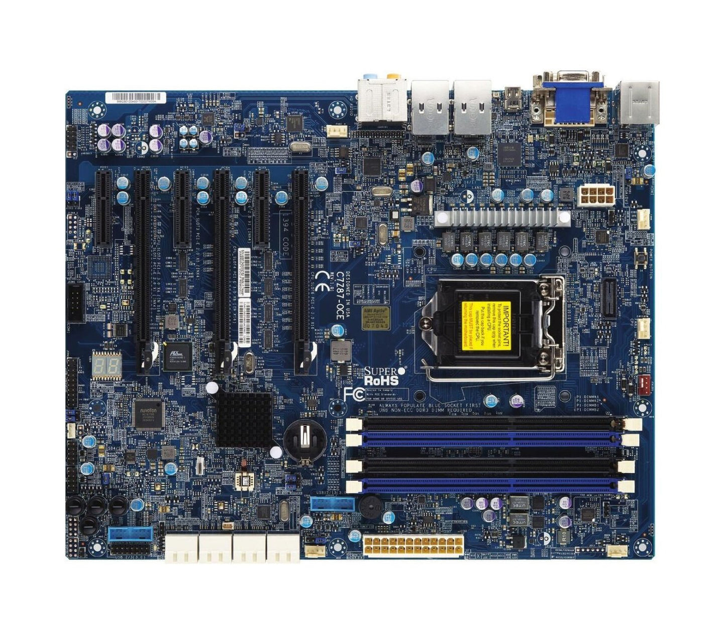 Supermicro Desktop Motherboard - C7Z87-OCE