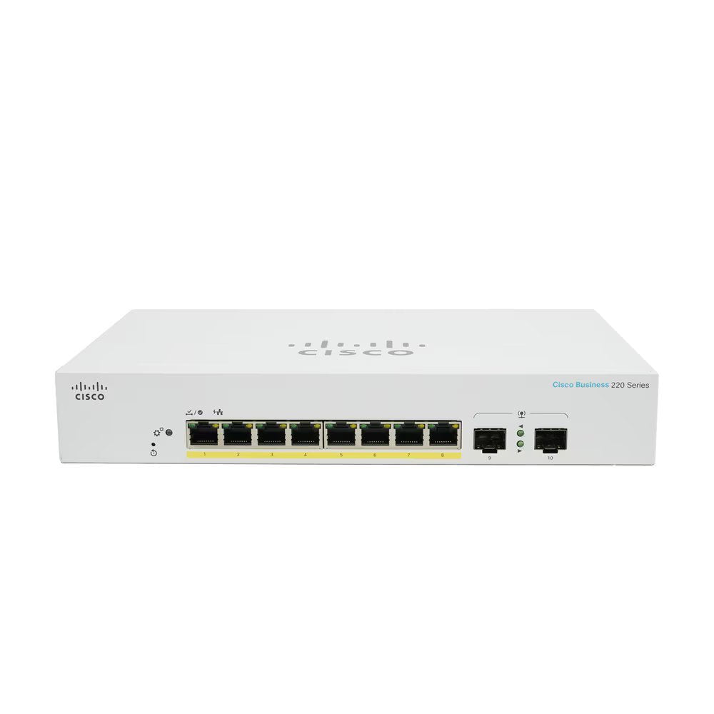 Cisco Business 220 Network Switch - CBS220-8FP-E-2G-NA
