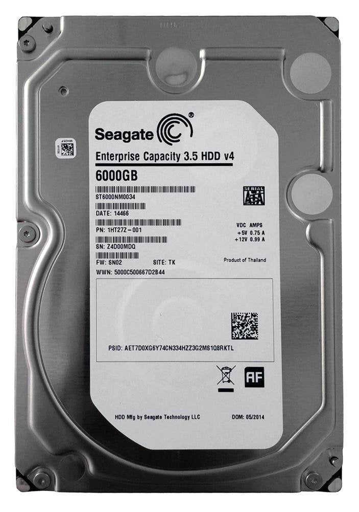 Seagate Enterprise 6TB 7200RPM 128MB Cache SAS - 1HT27Z-001
