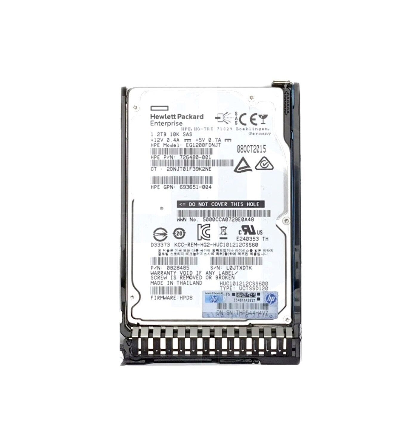 HP 1.2TB SAS 6Gb/s Hot Swap 10000RPM 2.5-inch I - 718292-001