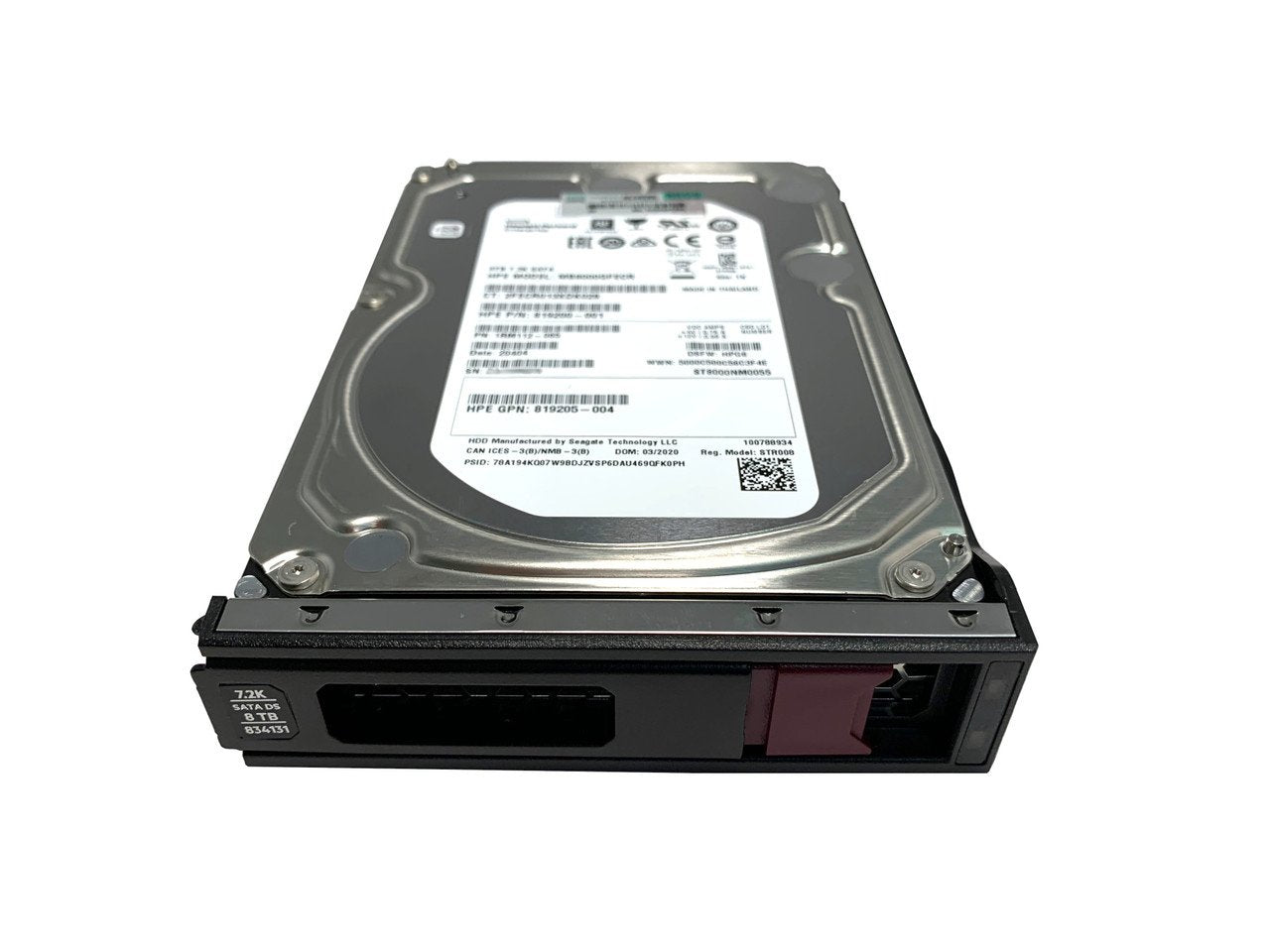 HP 8TB SATA 6Gb/s Hot Swap Midline Digitally Si - 834131-001