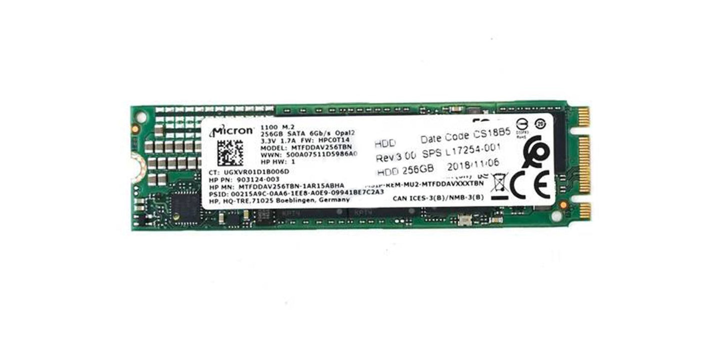 HP 256GB SATA 6Gb/s M.2 2280 Solid State Drive - 903124-003