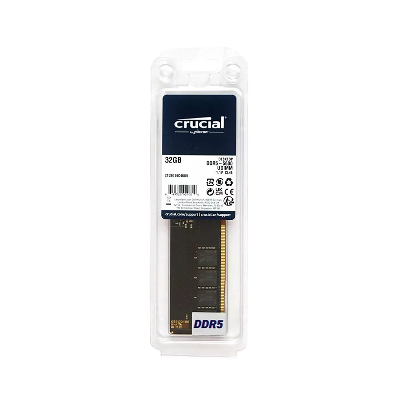 Crucial 32GB 5600MHz DDR5 PC5-44800 Non-ECC C - CT32G56C46U5