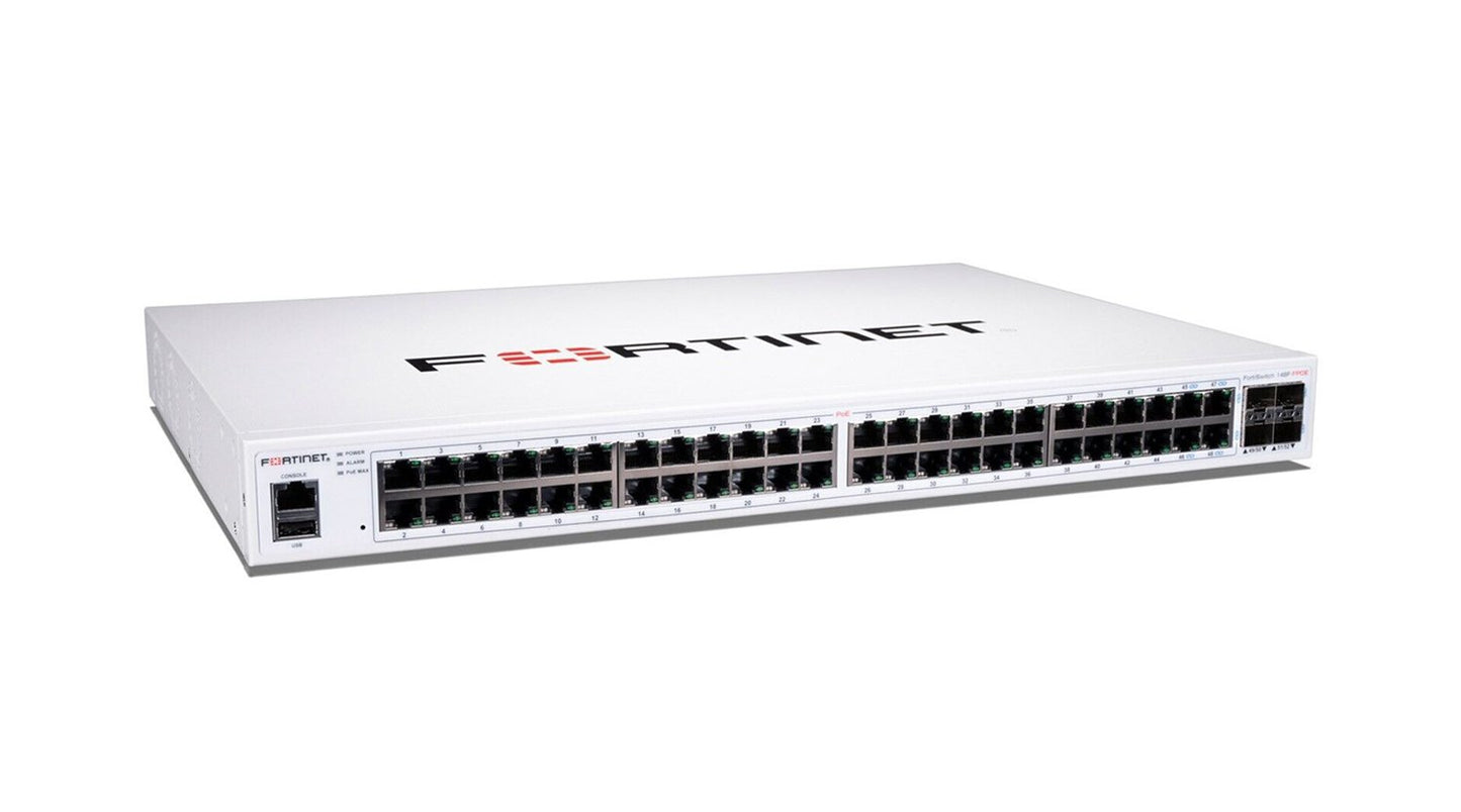 Fortinet FortiSwitch 148F 48-Ports 10/100/1000Base - FS-148F