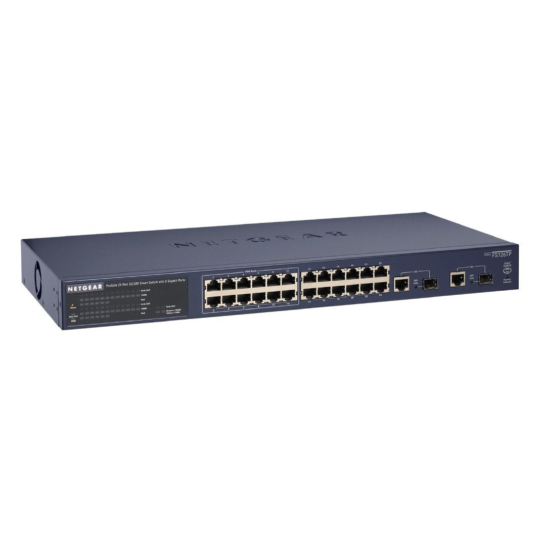 NetGear ProSafe 24-Ports 10/100Mbps Ethernet Smart - FS726TP