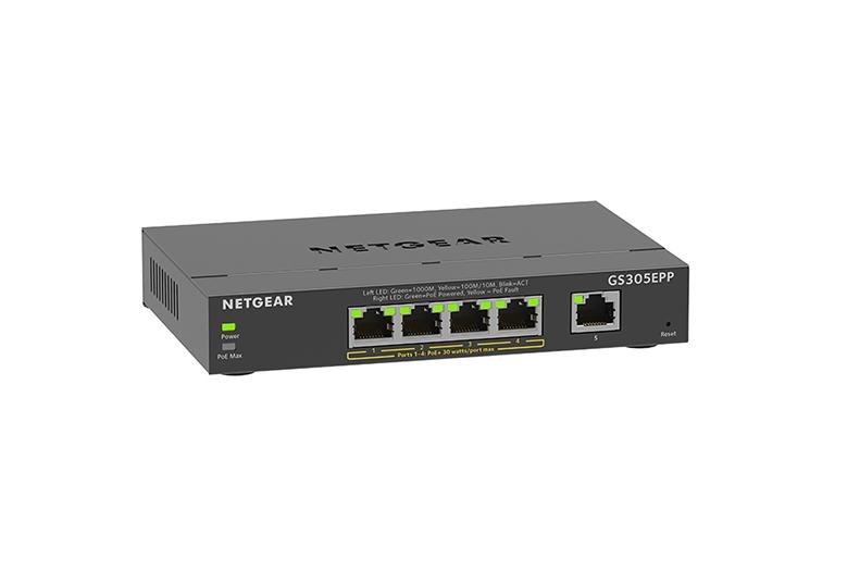 Netgear Netgear 5-Port Gigabit Ethernet Hi - GS305EPP-100NAS