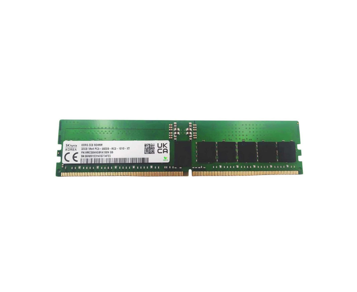 Hynix 32GB 5600MHz DDR5 PC5-44800 ECC Regi - HMCG84AGBRA190N