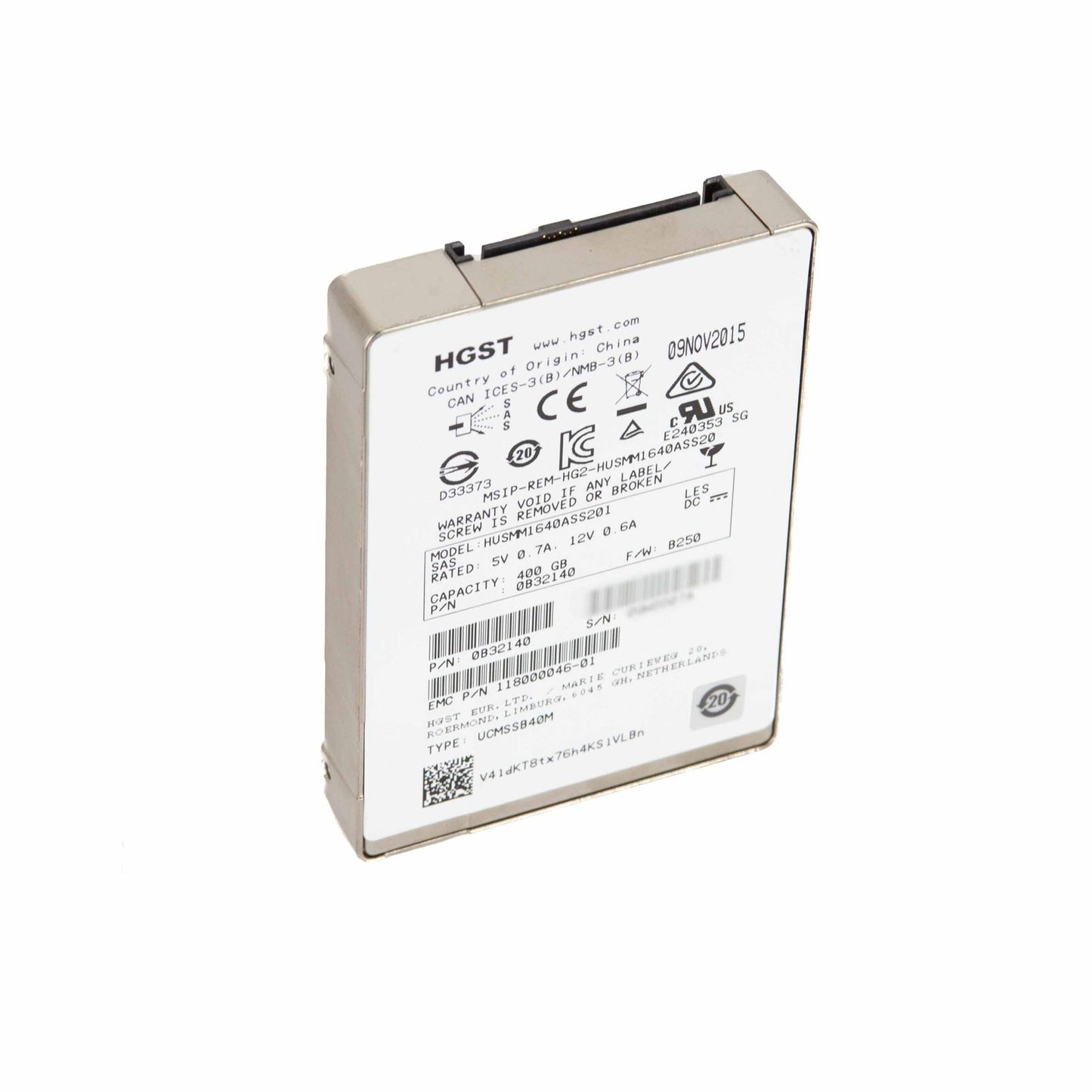 Hitachi Ultrastar SSD1600MM 400GB SAS 12Gb - HUSMM1640ASS201