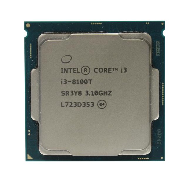 Intel Core Quad-Core 3.10GHz 8.00GT/s DMI3 6MB Ca - i3-8100T