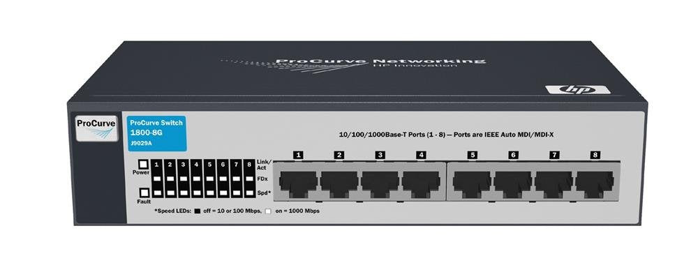 HP ProCurve 1800-8G 8-Ports 8 x 10/100/1000Base-T L - J9029A