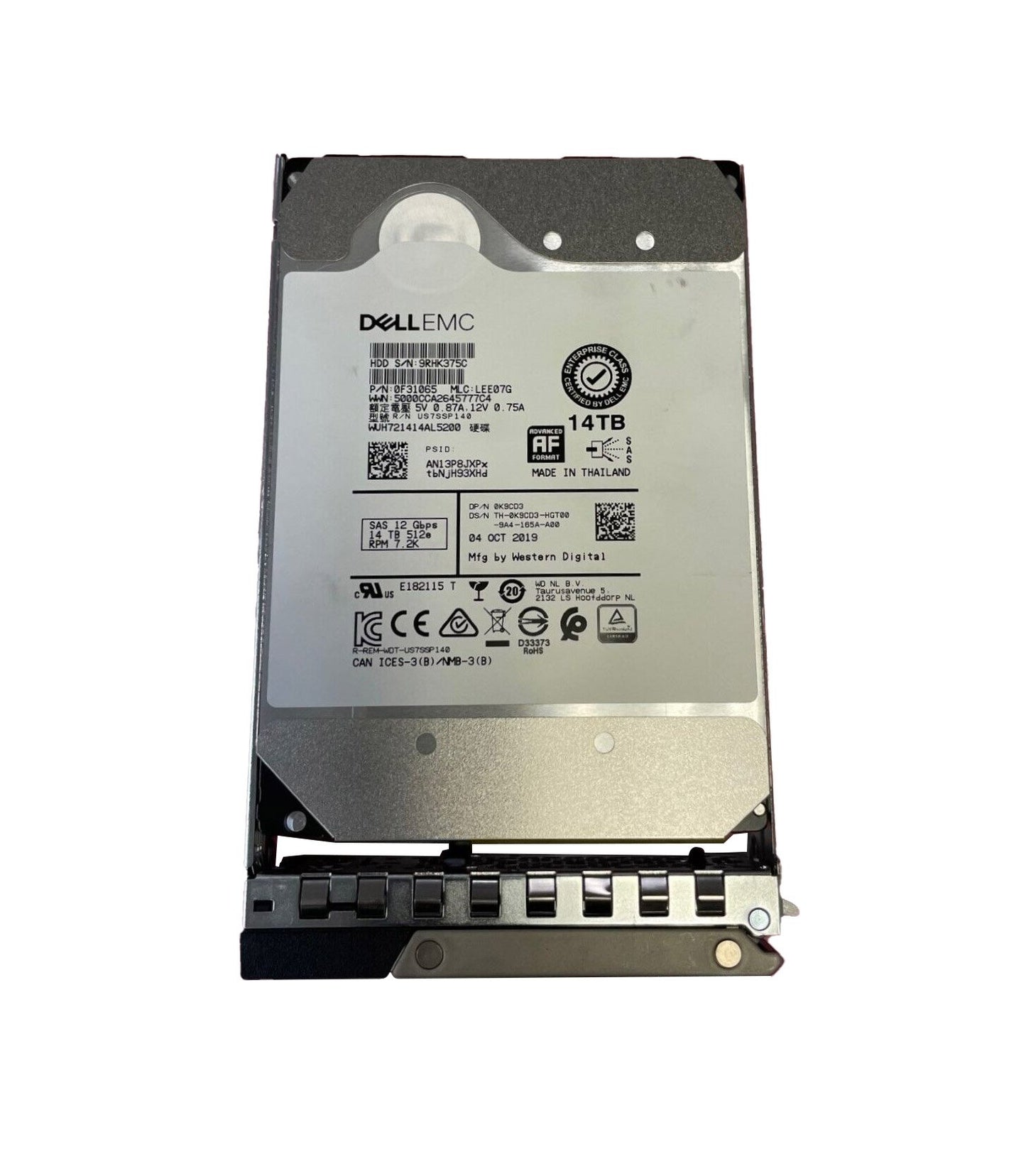 Dell Emc 14Tb 7200Rpm Near Line Sas-12Gbps 512Mb Buf - K9CD3