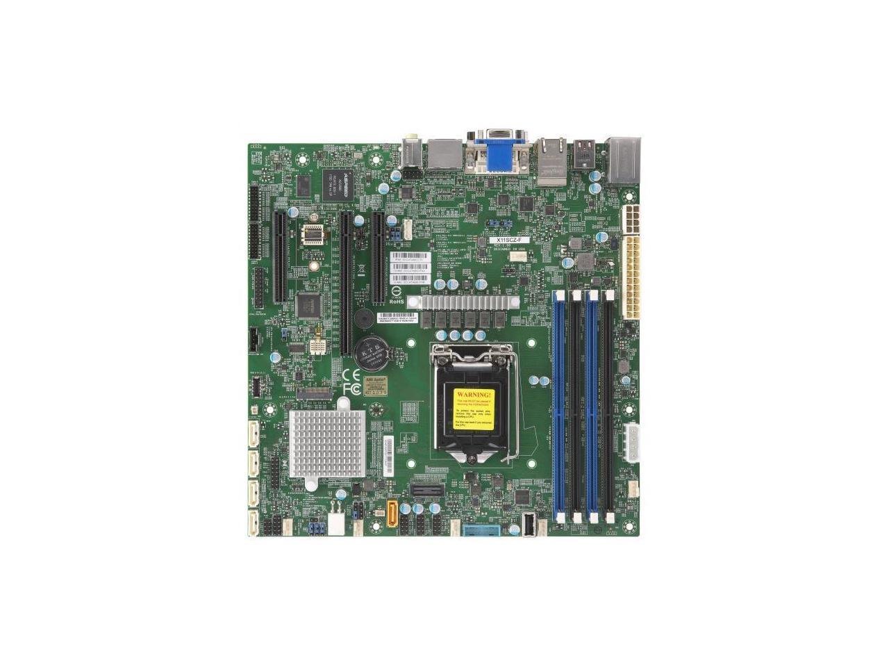 Supermicro Core i3/i5/i7/i9 G8/G9 Celeron/P - MBD-X11SCZ-F-B
