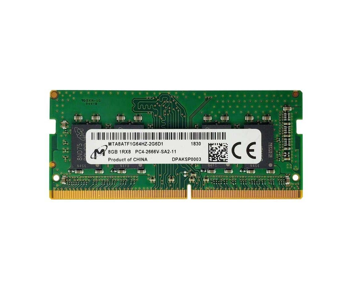 Micron 8GB 2666MHz DDR4 PC4-21300 Non - MTA8ATF1G64HZ-2G6D1