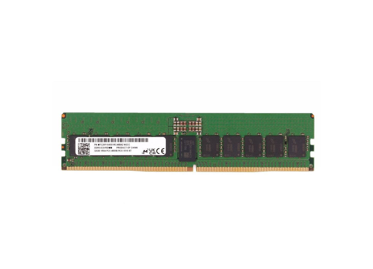 Micron 32GB 4800MHz DDR5 PC5-38400 ECC - MTC20F1045S1RC48BA2