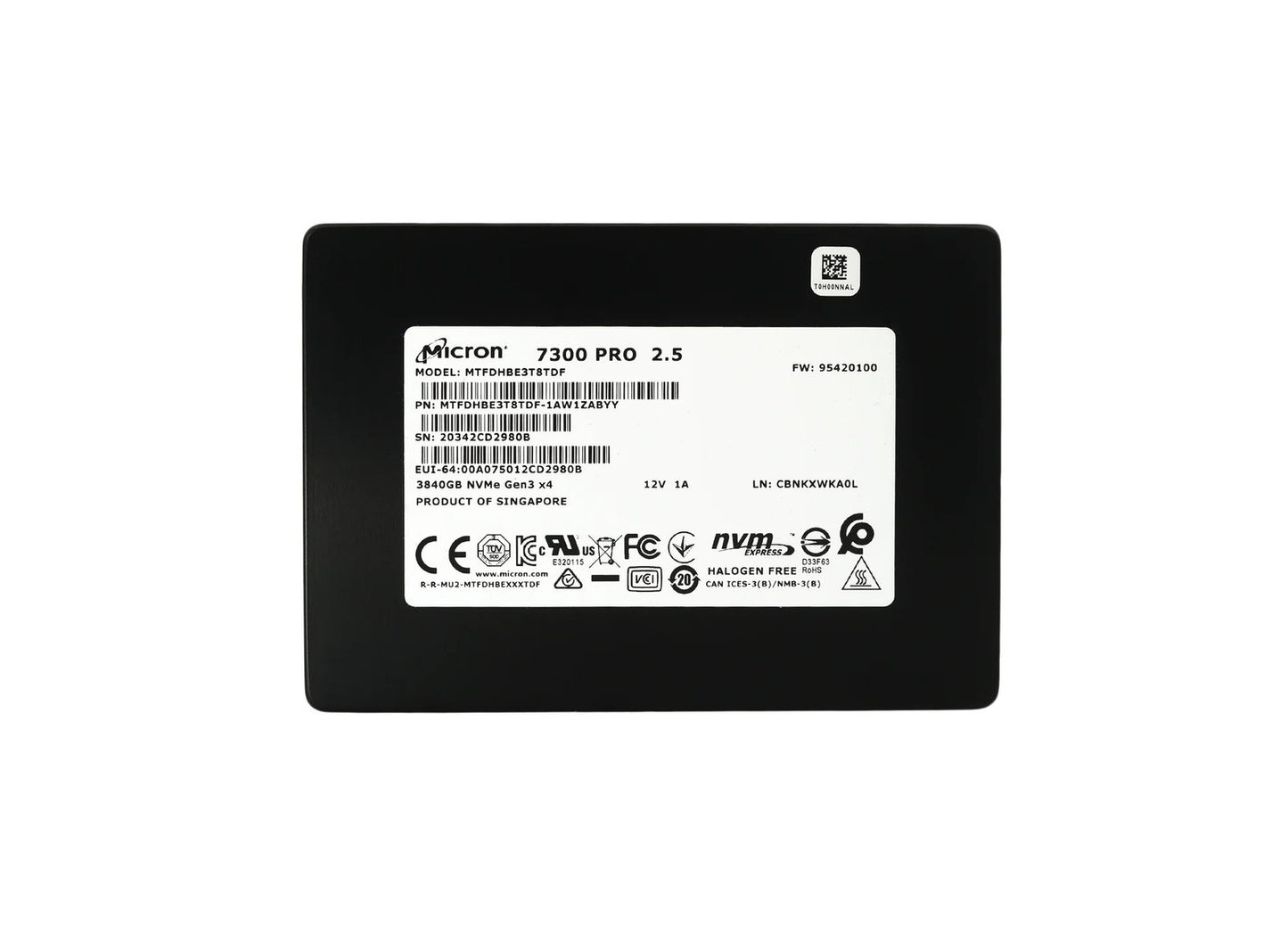 Micron 7300 Pro 3.84TB PCI-Express 3.0 x4 NV - MTFDHBE3T8TDF