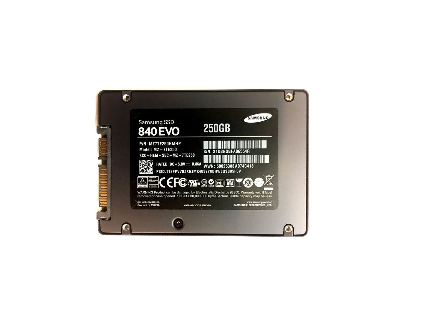 Samsung 840 EVO Series 250GB SATA 6Gb/s TLC ( - MZ7TE250HMHP