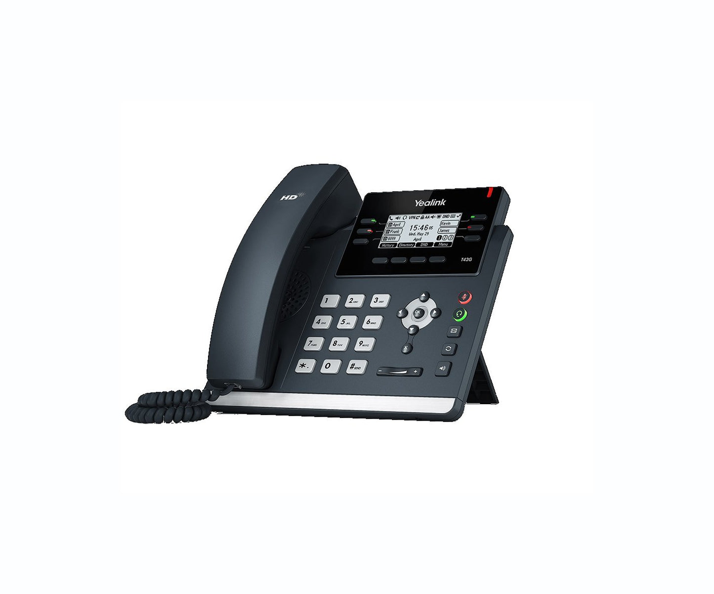 Yealink T42G 12-Lines Dual-Ports Ethernet 2.7-inc - SIP-T42G