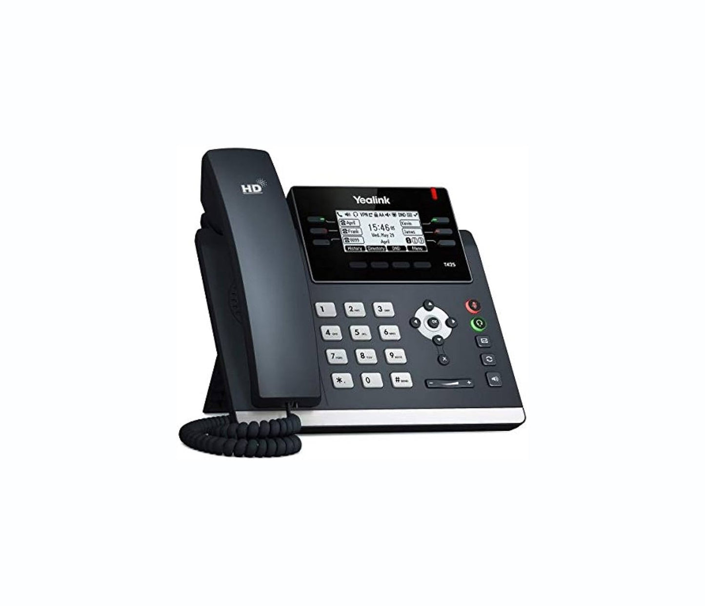 Yealink T42S 12-Lines Dual-Port Ethernet 2.7-inch - SIP-T42S