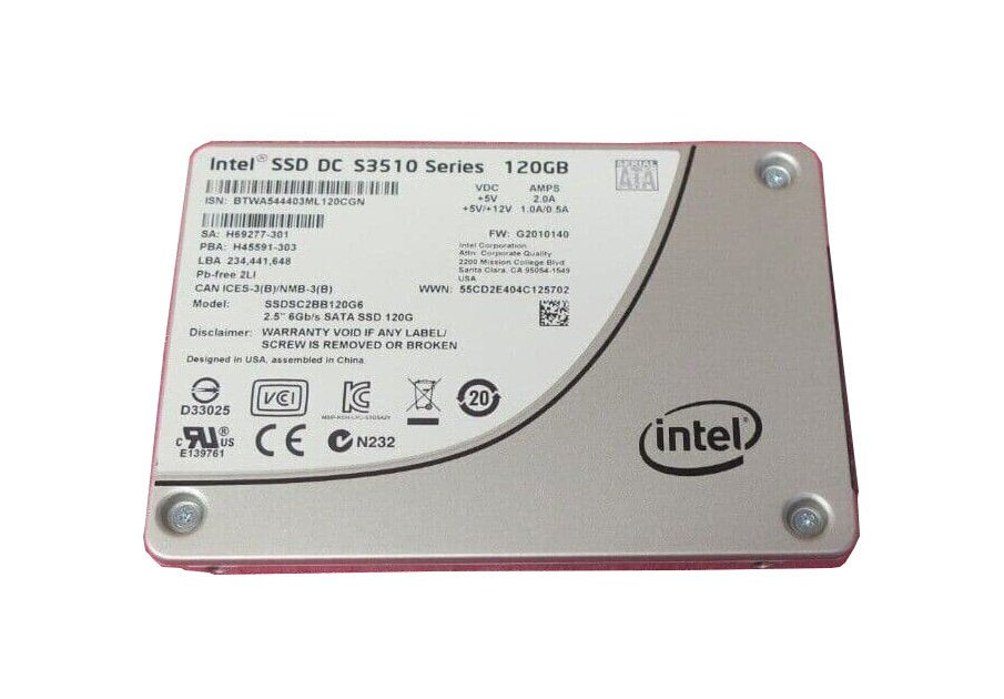 Intel DC S3510 Series 120GB SATA 6Gb/s MLC - SSDSC2BB120G6R