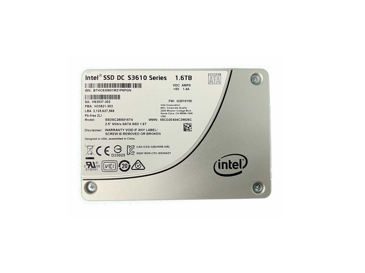 Intel Product Image SSDSC2BX016T401