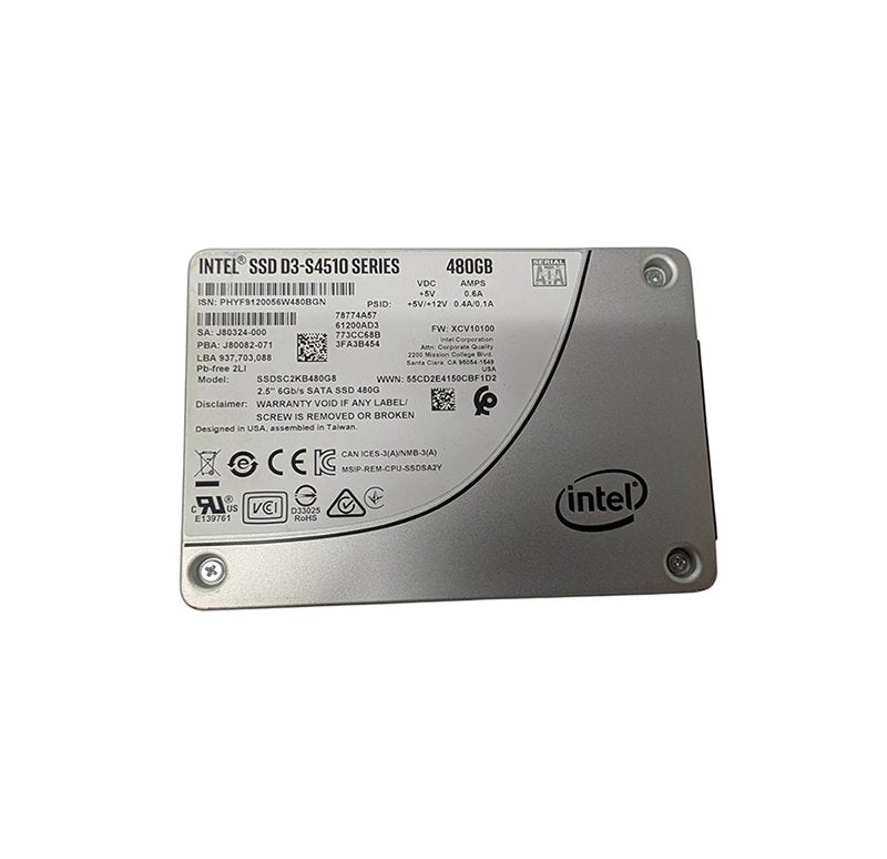 Intel D3 S4510 480GB SATA 6Gb/s 3D NAND TLC - SSDSC2KB480G8